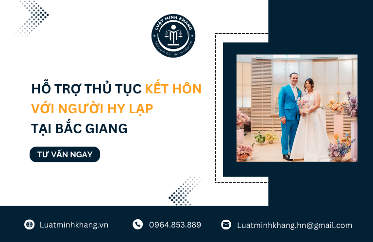 Hỗ trợ thủ tục kết hôn với người Hy Lạp tại Bắc Giang