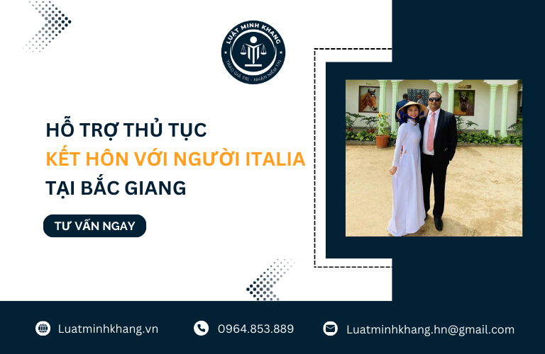 Hỗ trợ thủ tục kết hôn với người Italia tại Bắc Giang