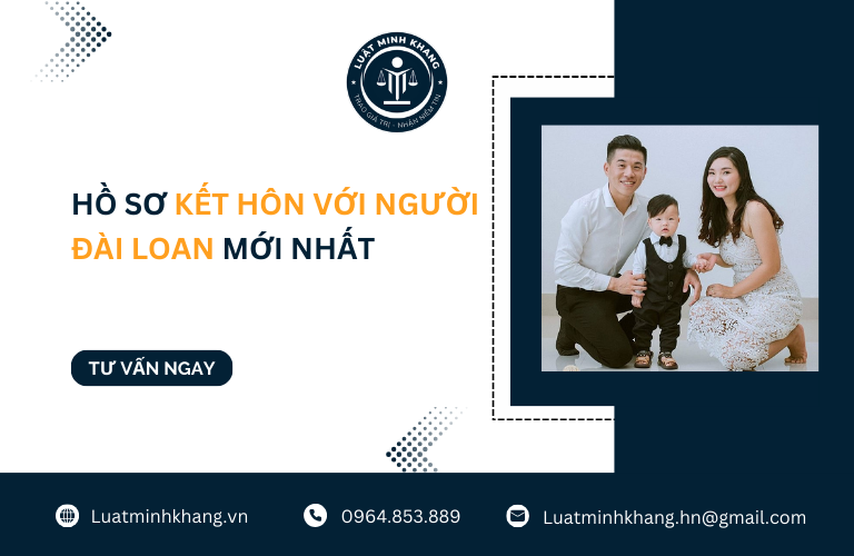 Hồ sơ kết hôn với người Đài Loan mới nhất