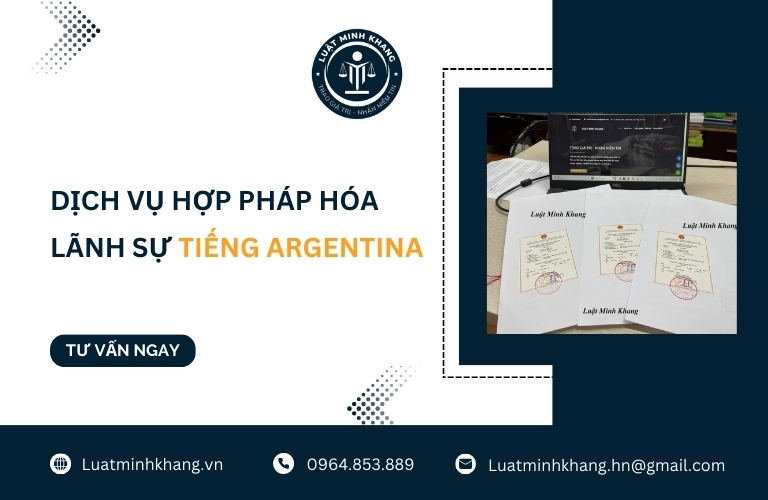 Dịch vụ hợp pháp hóa lãnh sự tiếng Argentina