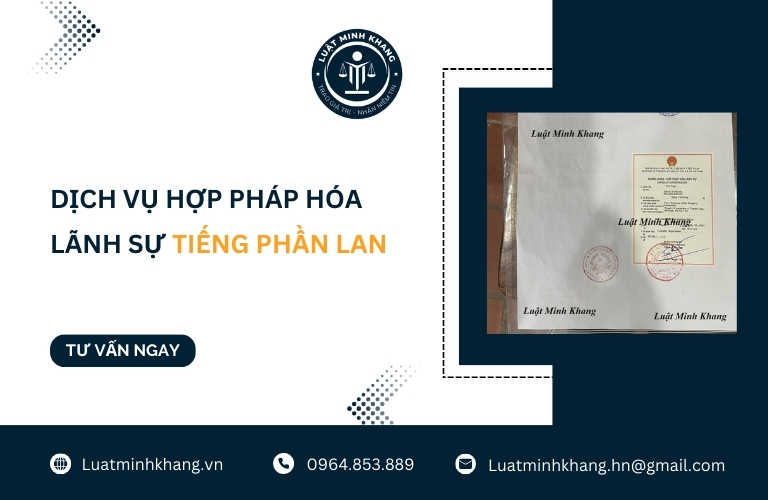 Dịch vụ hợp pháp hóa lãnh sự tiếng Phần Lan