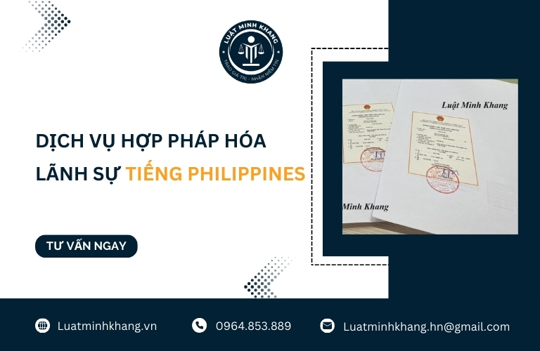 Dịch vụ hợp pháp hóa lãnh sự tiếng Philippines