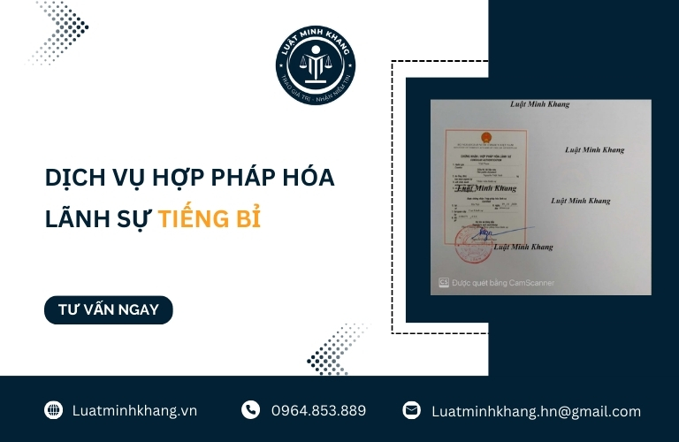 Dịch vụ hợp pháp hóa lãnh sự tiếng Bỉ