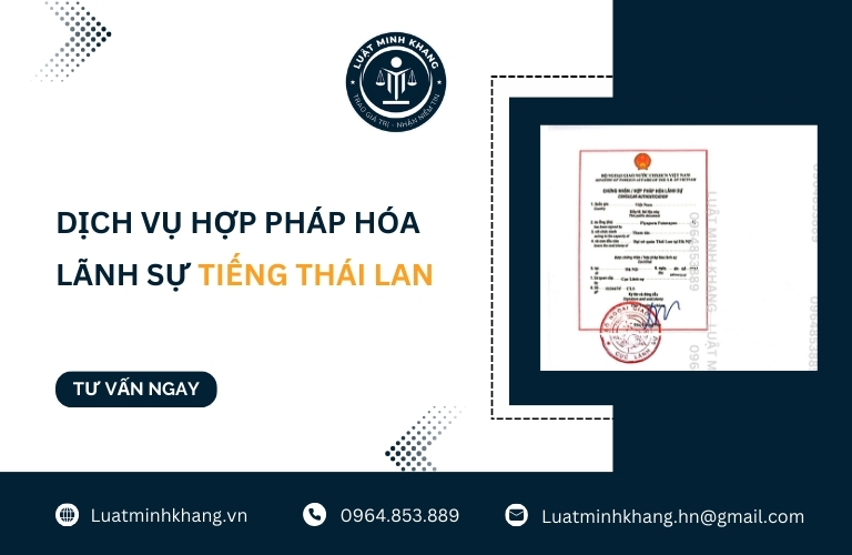 Dịch vụ hợp pháp hóa lãnh sự tiếng Thái Lan