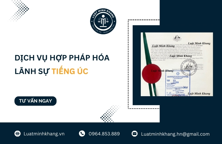 Dịch vụ hợp pháp hóa lãnh sự tiếng Úc