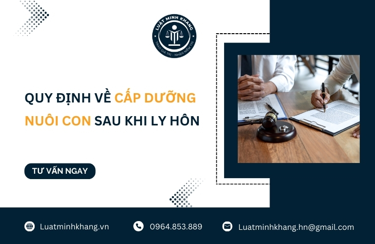 Quy định về cấp dưỡng nuôi con sau khi ly hôn