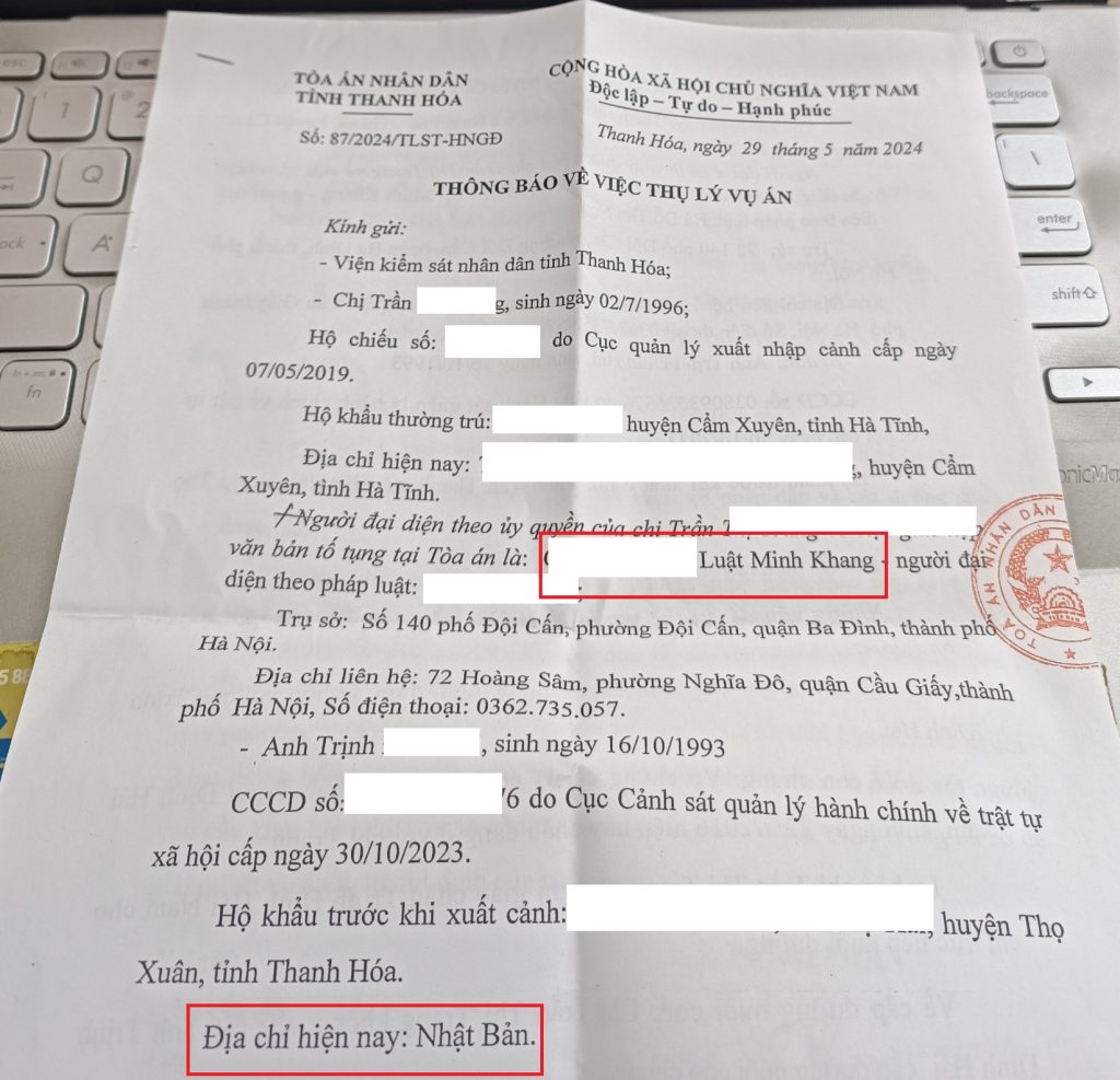 Ly hôn đơn phương có yếu tố nước ngoài tại thanh hóa
