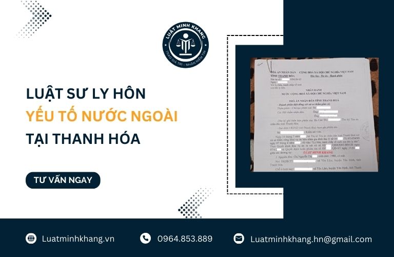 Luật sư ly hôn yếu tố nước ngoài tại Thanh Hóa