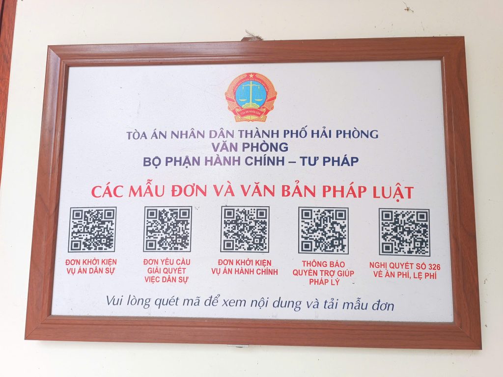 1 cửa tòa Hải Phòng