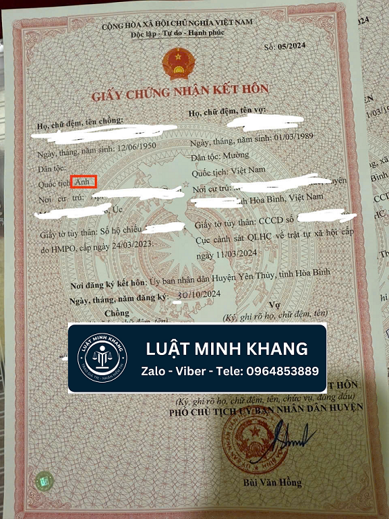 Kết hôn với người Anh