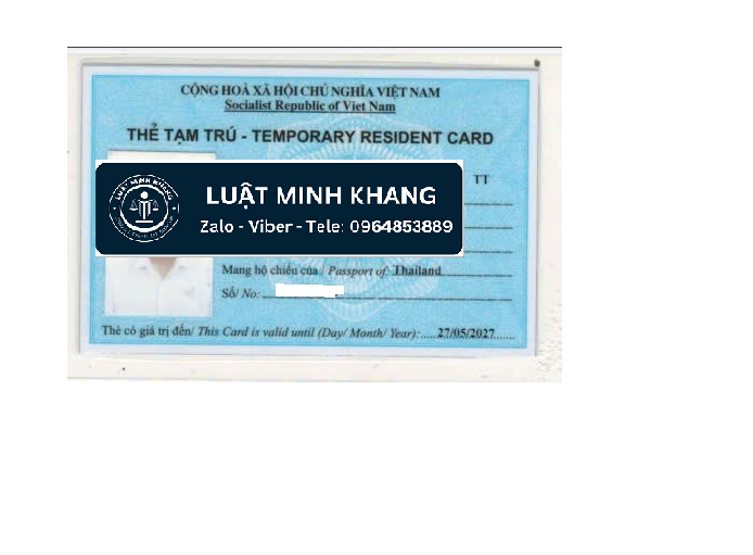 Cấp thẻ tạm trú cho người Thái Lan