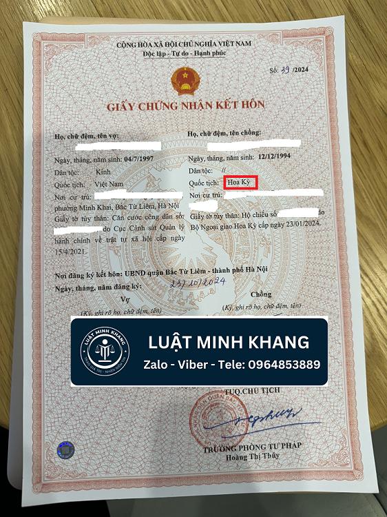 Kết hôn với ngưỡi Mỹ tại Việt Nam