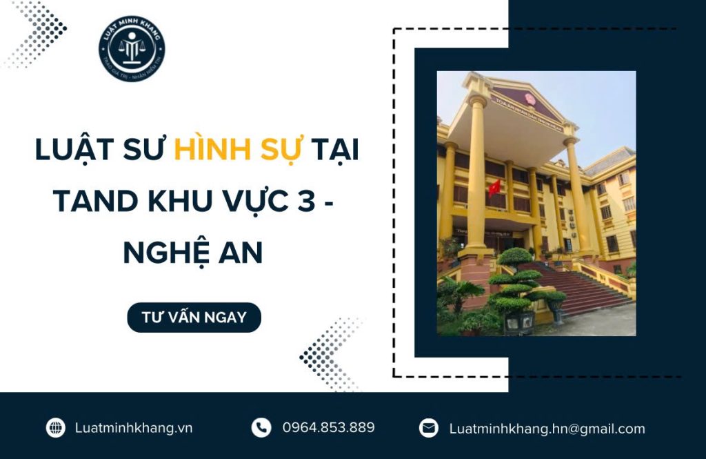 Luật sư Hình sự tại TAND khu vực 3 - Hà Nội